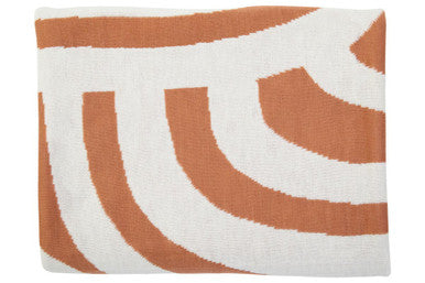Bosie Ozella Natural And Terracotta Throw