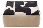 Bosie Ozella Natural And Black Square Floor Cushion