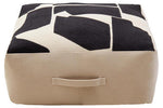 Bosie Ozella Natural And Black Square Floor Cushion