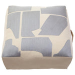 Bosie Ozella Natural And Grey Square Floor Cushion