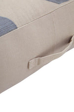 Bosie Ozella Natural And Grey Square Floor Cushion