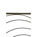 Trento Small Black Metal Frame Leaf Design Wall Art