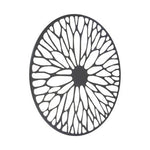 Trento Large Black Floral Design Wall Art