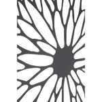 Trento Large Black Floral Design Wall Art