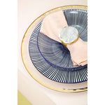 Bowerbird Agata Grey And Gold Napkin Rings