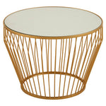 Avantis Gold Finish Tapered Design Side Table