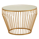 Avantis Gold Finish Tapered Design Side Table