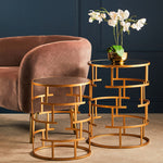 Avantis Set Of 2 Maze Design Side Tables