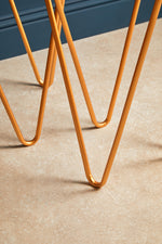 Avantis Set Of 2 Gold Finish Triangle Tables