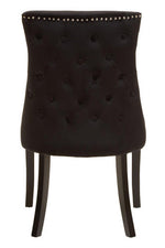 Kensington Townhouse Black Velvet Dining Chair