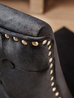 Kensington Townhouse Black Velvet Dining Chair