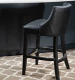 Kensington Townhouse Black Hevea Bar Chair