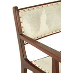 Kendari Leather and Teak Wood Dining Chair