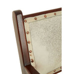 Kendari Leather and Teak Wood Dining Chair