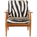 Kendari Zebra Design Hair on Leather Armchair