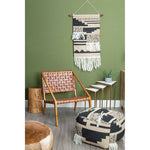 Kendari Tan Woven Leather And Teak Chair