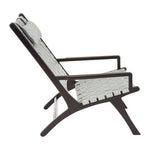 Kendari Grey Woven Leather Strap Chair