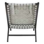 Kendari Grey Woven Leather Strap Chair