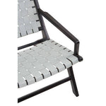 Kendari Grey Woven Leather Strap Chair