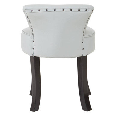 Kendari Grey Leather Rounded Chair