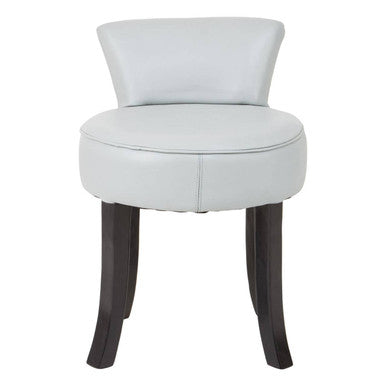 Kendari Grey Leather Rounded Chair