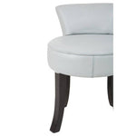 Kendari Grey Leather Rounded Chair