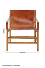 Kendari Brown Cow Leather Chair