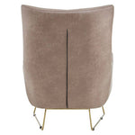 Henry Light Brown Faux Leather Armchair