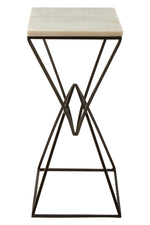 Shalimar Marble top Rectangular Side Table