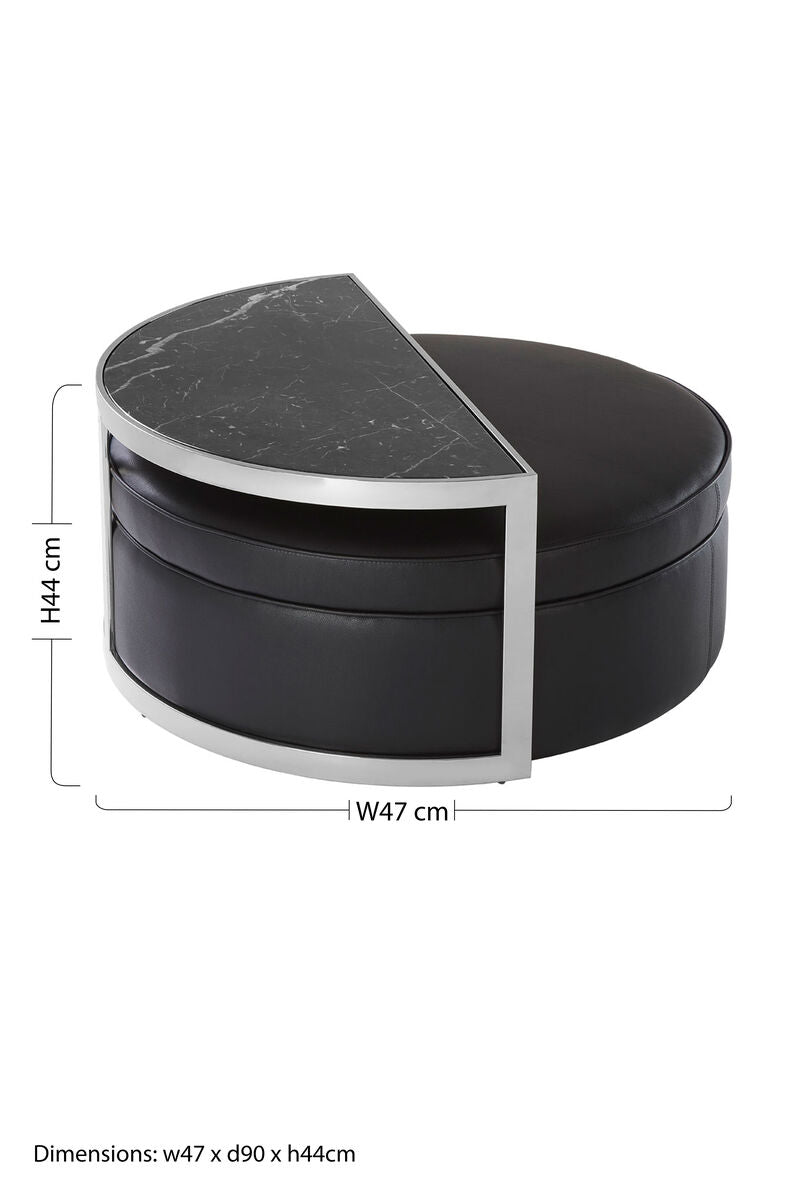 Piermount Stool And Coffee Table Set