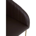 Delta Brown Faux Leather Dining Chair