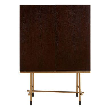 Delta Walnut Veneer Drinks Cabinet