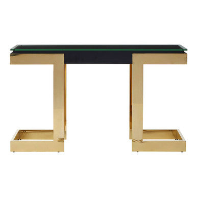 Deana Gold and Black Console Table