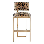 Manhattan Tiger Print Bar Stool