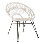 Manado White Natural Rattan Chair