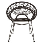 Manado Black Natural Rattan Chair