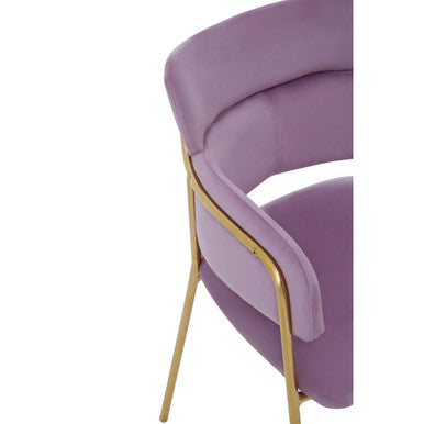 Tamzin Pink Velvet Dining Chair