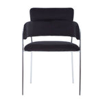 Tamzin Black Velvet Dining Chair
