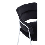 Tamzin Black Velvet Dining Chair