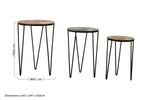 Mirano Set Of 3 Side Tables