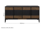 Salvar Two Tone Oak Wood Sideboard