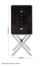 Kensington Townhouse Cross Base Drinks Cabinet