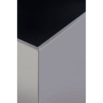 Carlox Square Chrome Finish Side Table