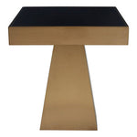 Carlox Square Gold Finish Frame Side Table