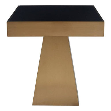 Carlox Square Gold Finish Frame Side Table