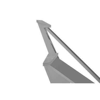 Carlox Tempered Glass Dining Table with Chrome Legs