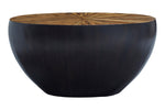 Gabo Round Ebony Console Table