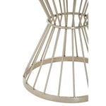 Anzio Hourglass Dining Table with Black Marble and Silver Base