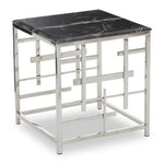 Aprilia Black Marble Side Table