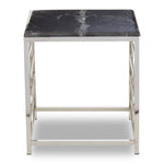 Aprilia Black Marble Side Table